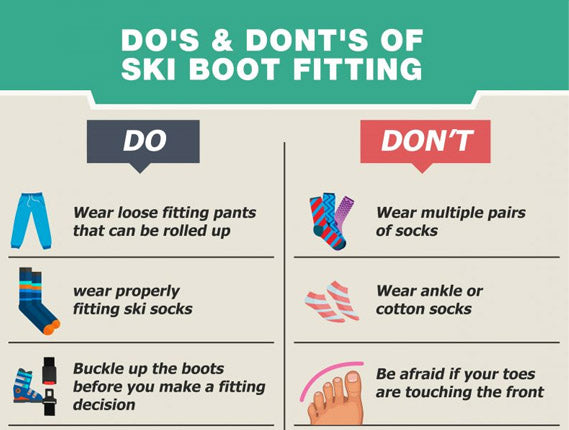 Do's and Don'ts of Ski Boot Fitting - How to Fit a Pair of Ski Boots – Utah  Ski Gear