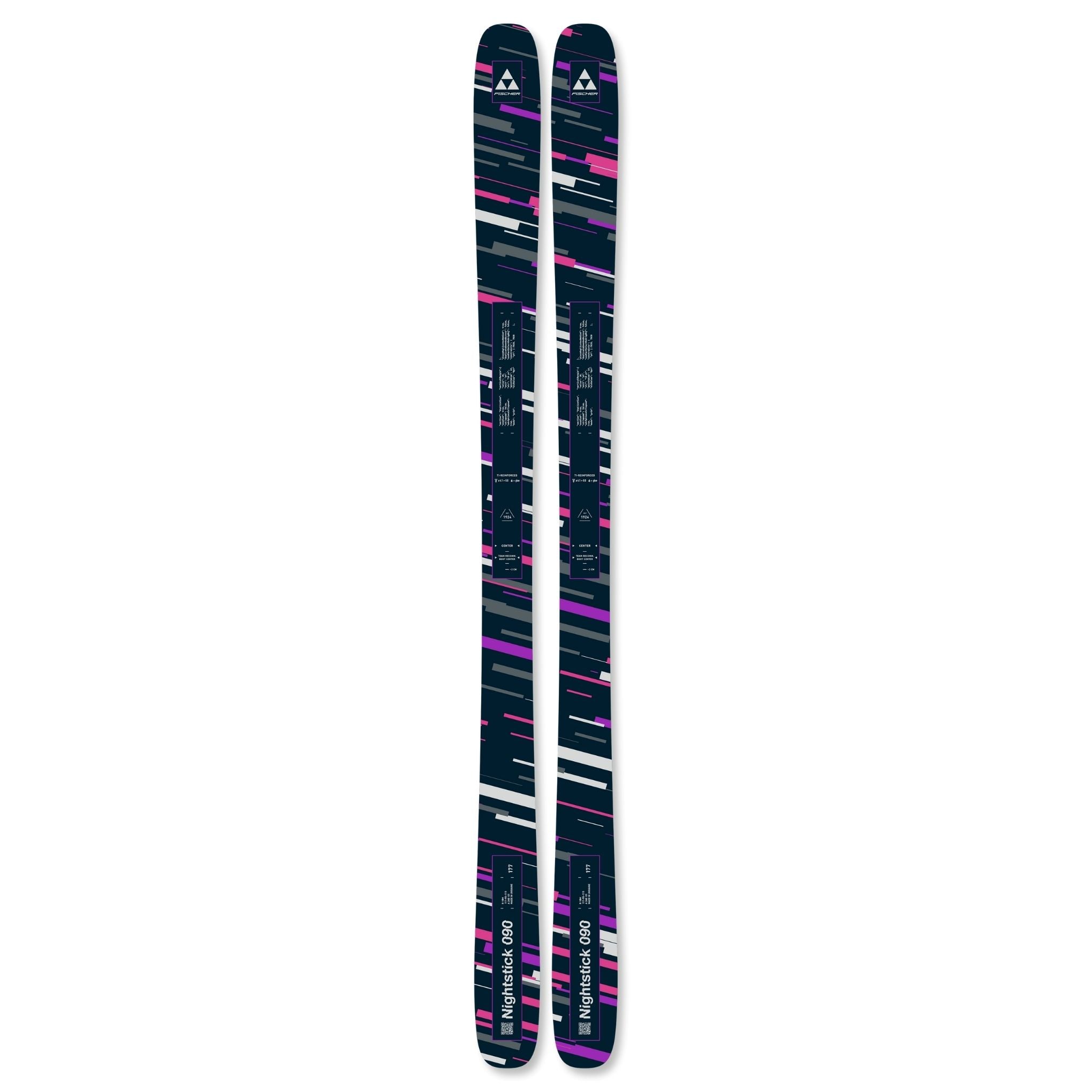 Fischer Nightstick 90 Skis - 2026 - Black, Blue – Utah Ski Gear