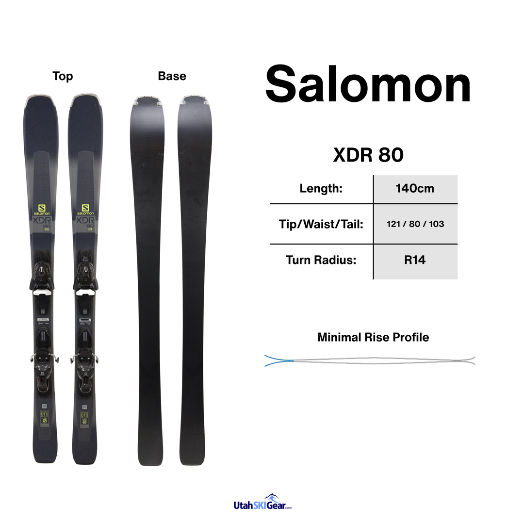 Salomon XDR 80 CFR + Salomon Mercury 11 Bindings - USED USED SKIS Salomon