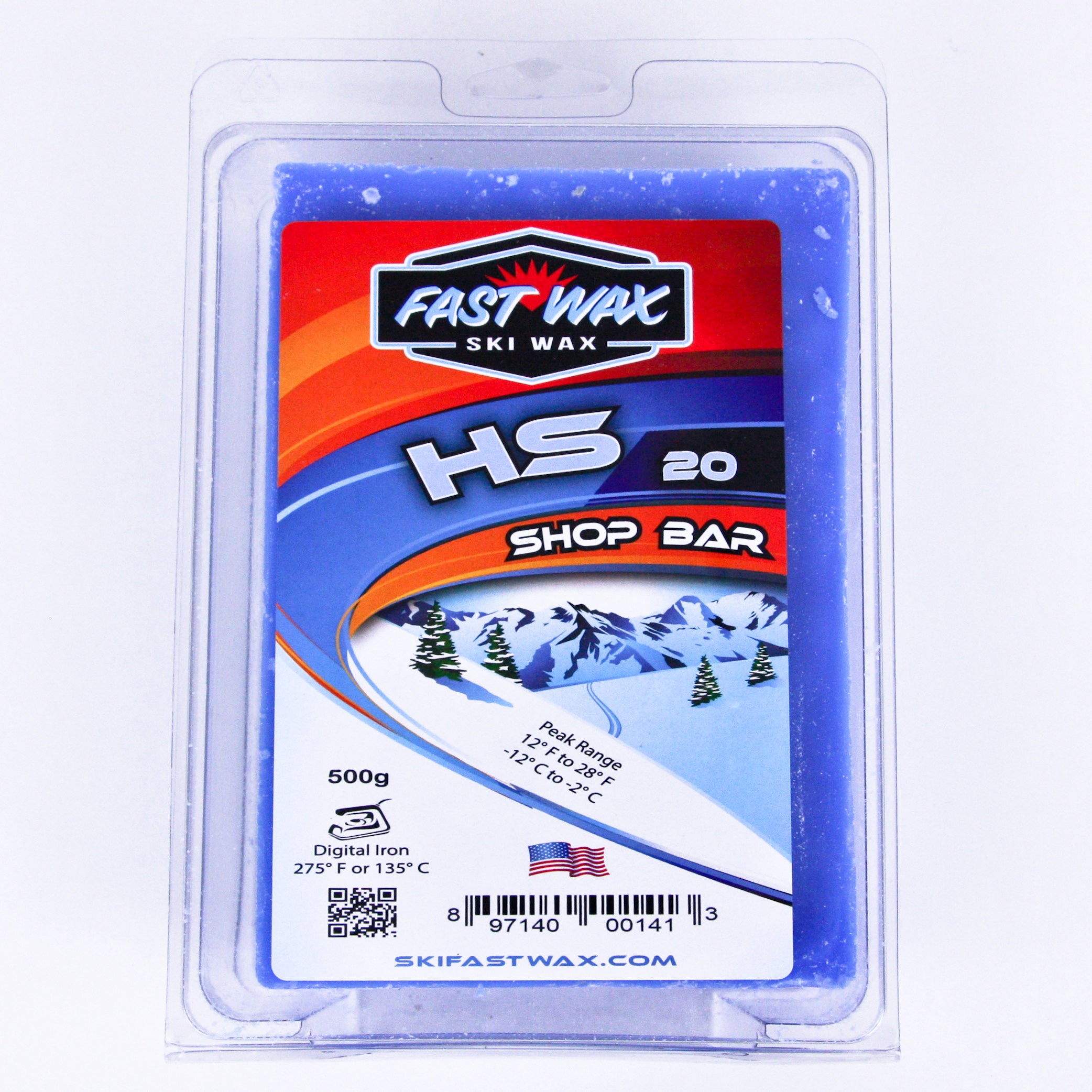 Fast Wax HS20 NonFluorinated Elite Training Wax Utah Ski Gear