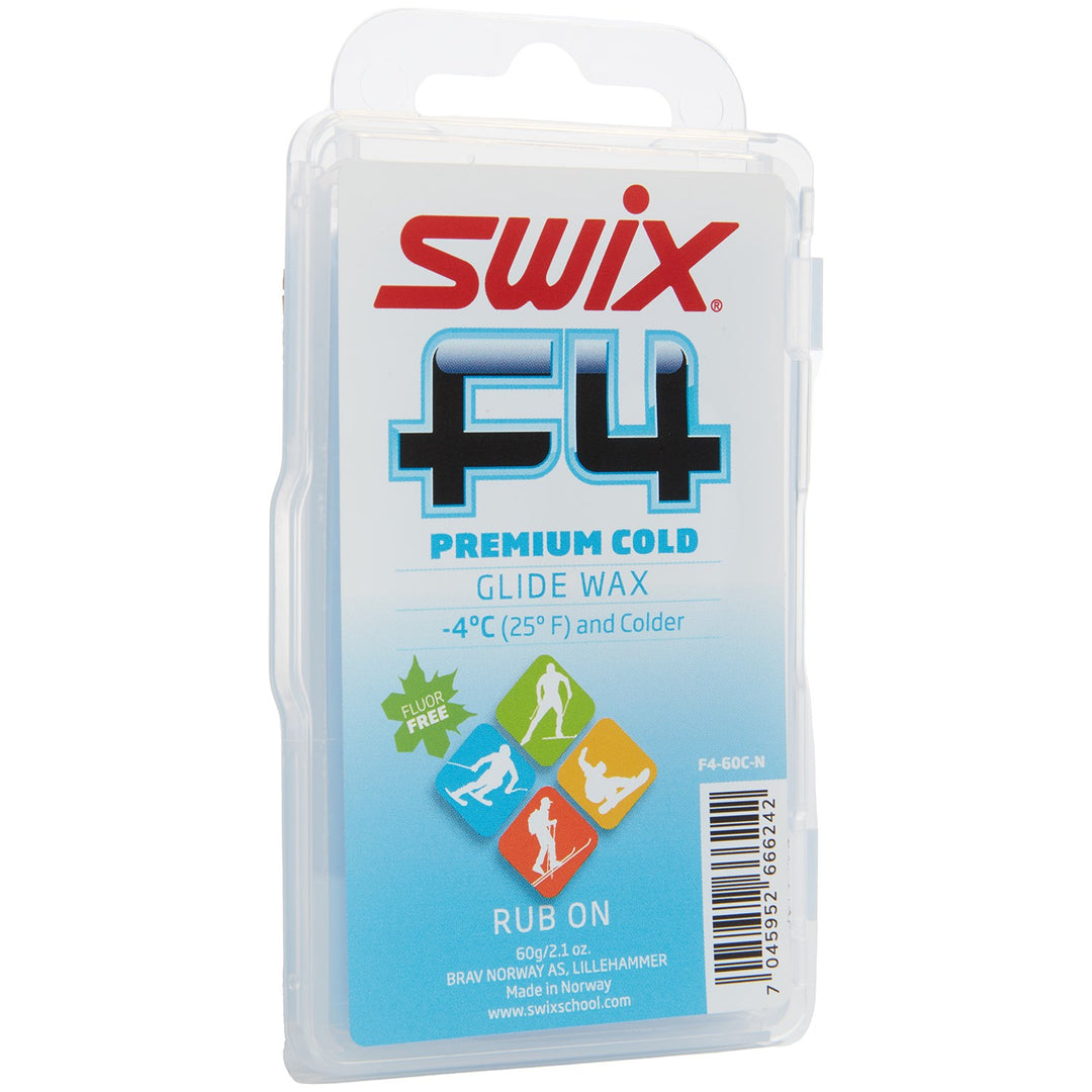 Swix F4 Cold Ski Wax - 60g SKI & SNOWBOARD WAX Swix
