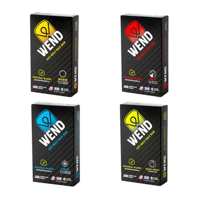 Wend Ski Wax Collection. Hot, Universal, Cold and Base Prep
