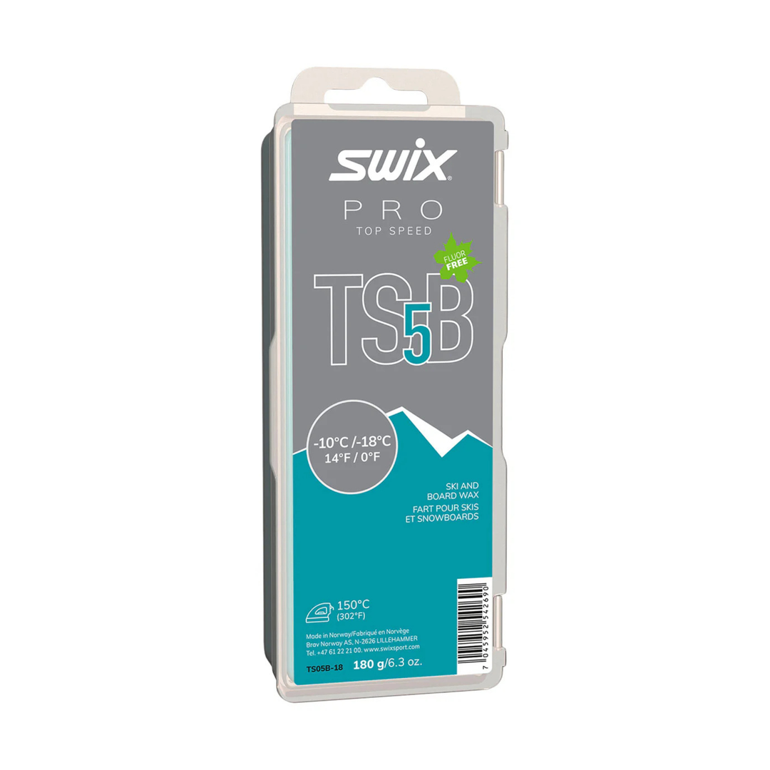 Swix TS5 Black Wax - 180g SKI & SNOWBOARD WAX Swix