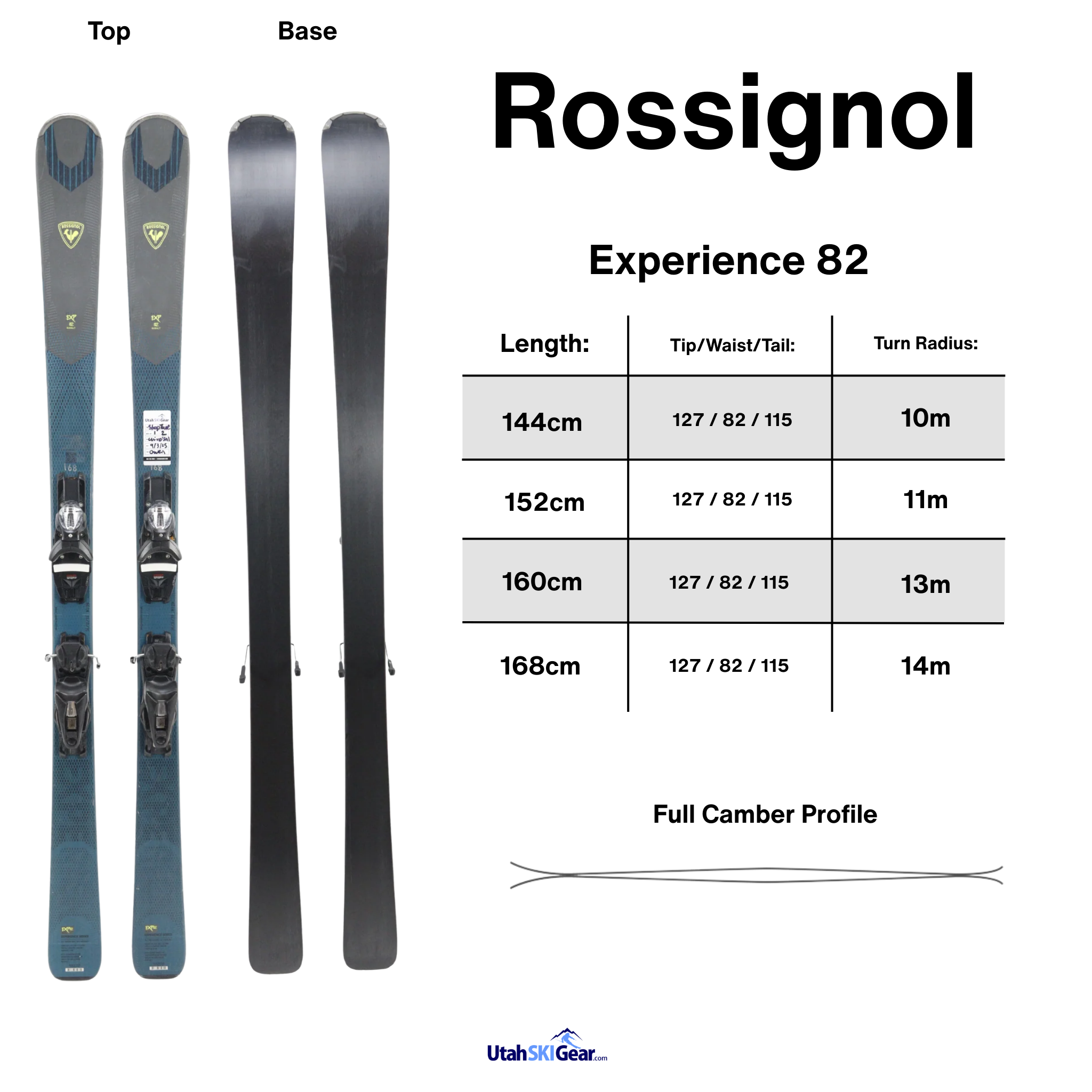 Rossignol Experience 82 Basalt Skis + Look Konect NX 12 Demo Bindings 2022 - USED USED SKIS Rossignol