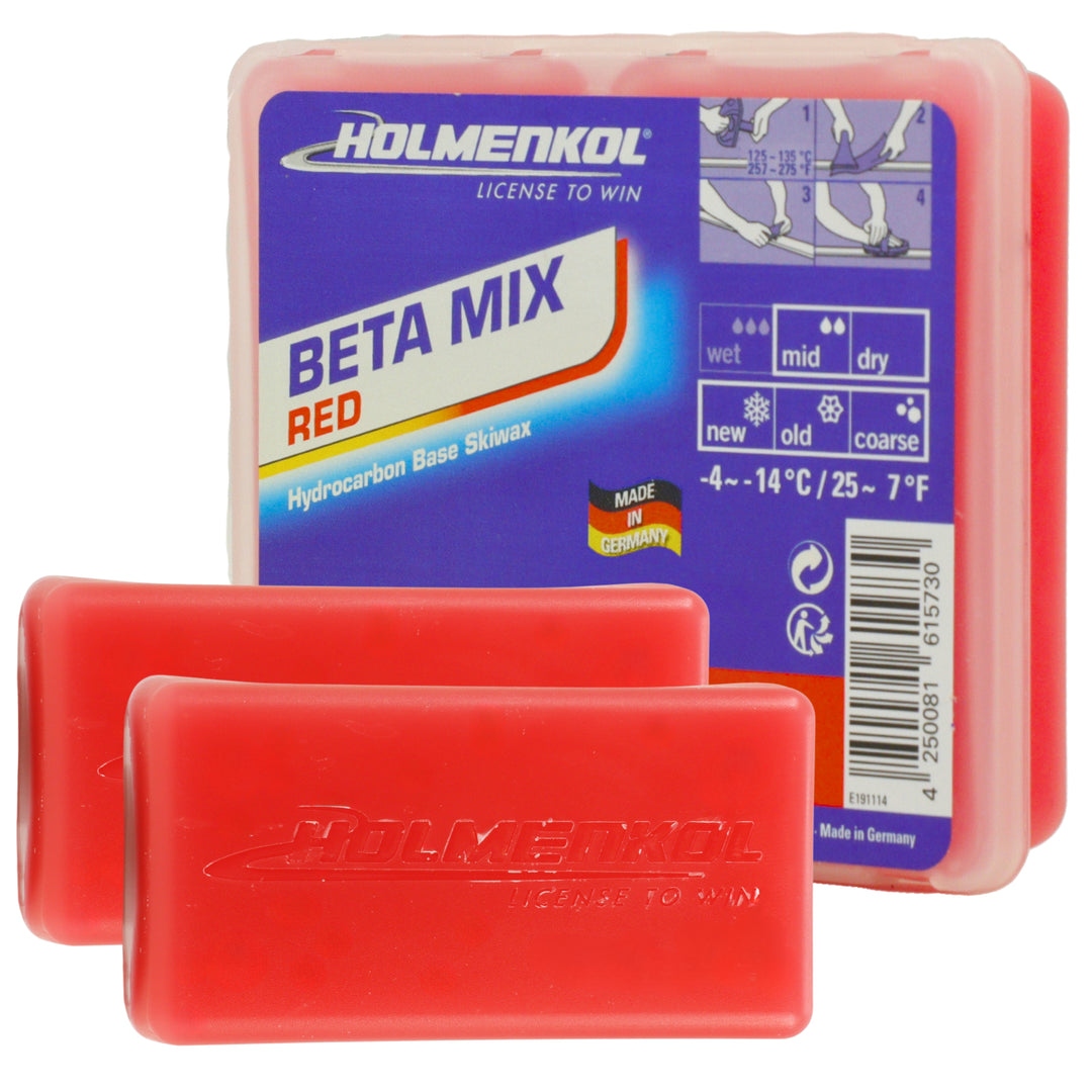 Holmenkol BetaMix Red Ski Wax - 70g SKI & SNOWBOARD WAX Holmenkol