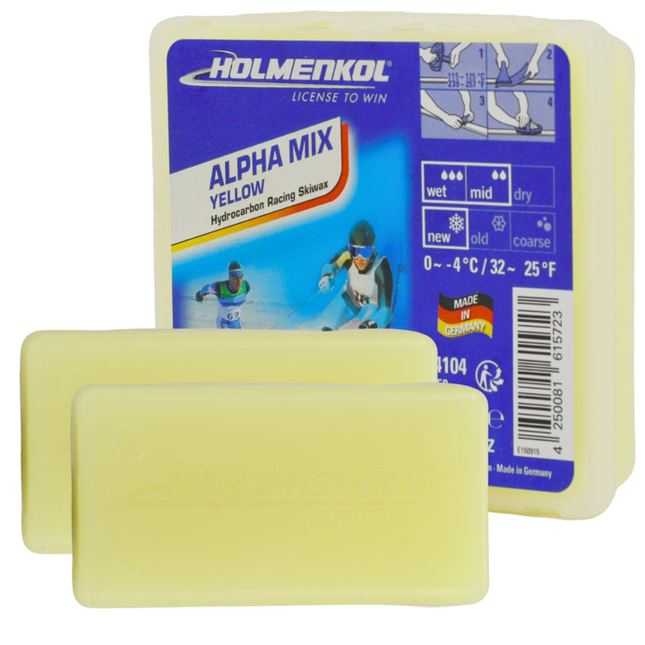Holmenkol Alpha Mix Yellow Wax - 70g SKI & SNOWBOARD WAX Holmenkol