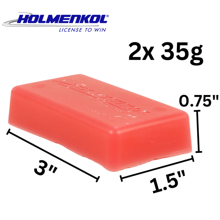 Holmenkol WorldCup Mix - Alpha Yellow & Beta Red - 70g SKI & SNOWBOARD WAX Holmenkol