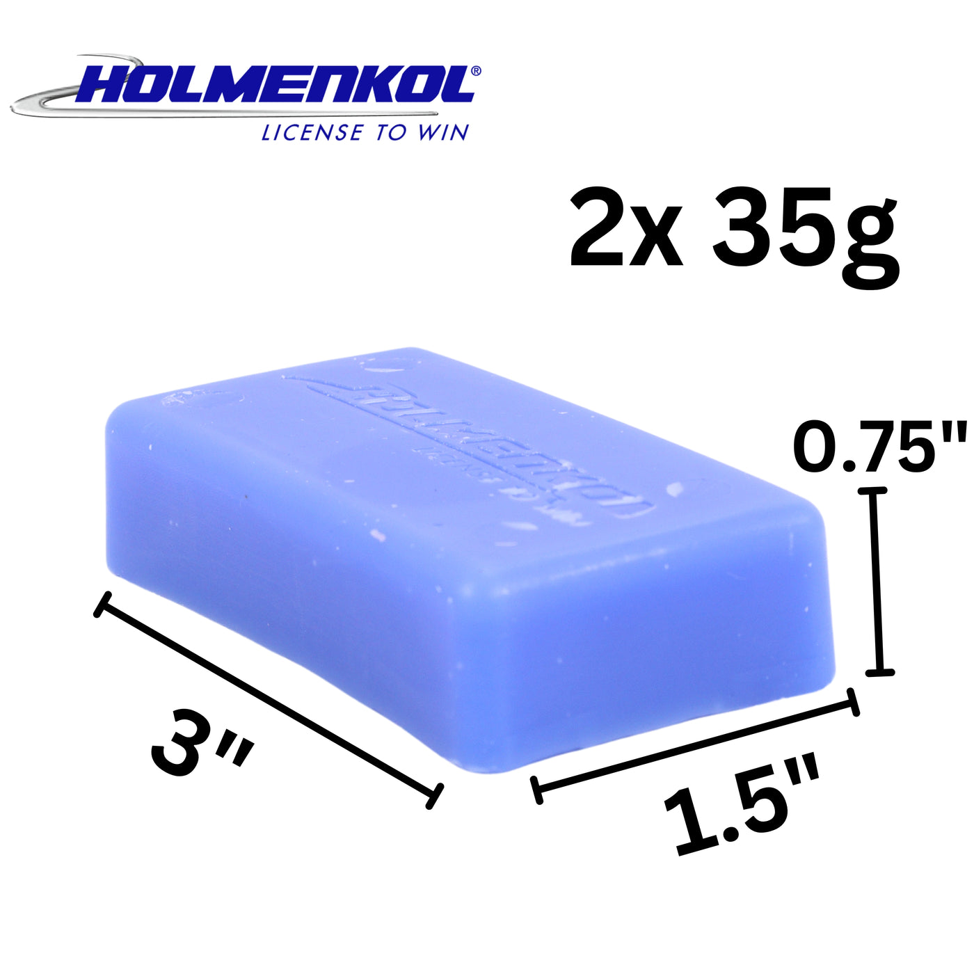 Holmenkol Ultra Mix Blue Ski Wax - 70g - H24124 SKI & SNOWBOARD WAX Holmenkol