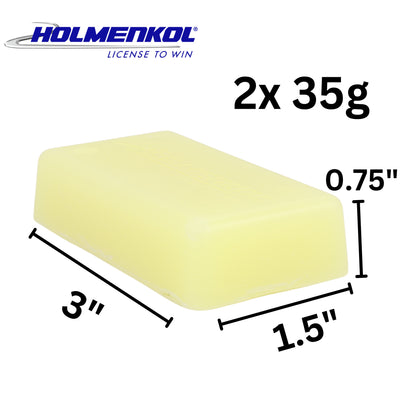 Holmenkol Alpha Mix Yellow Wax - 70g SKI & SNOWBOARD WAX Holmenkol