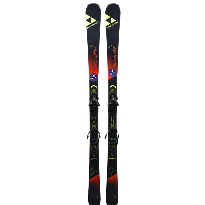 Fischer RC4 Curv TI 156cm + Fischer Z12 Bindings - 2018 USED SKIS Fischer