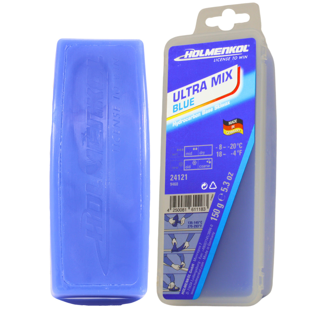 Holmenkol UltraMix Blue Wax - 150g - 24121 SKI & SNOWBOARD WAX Holmenkol