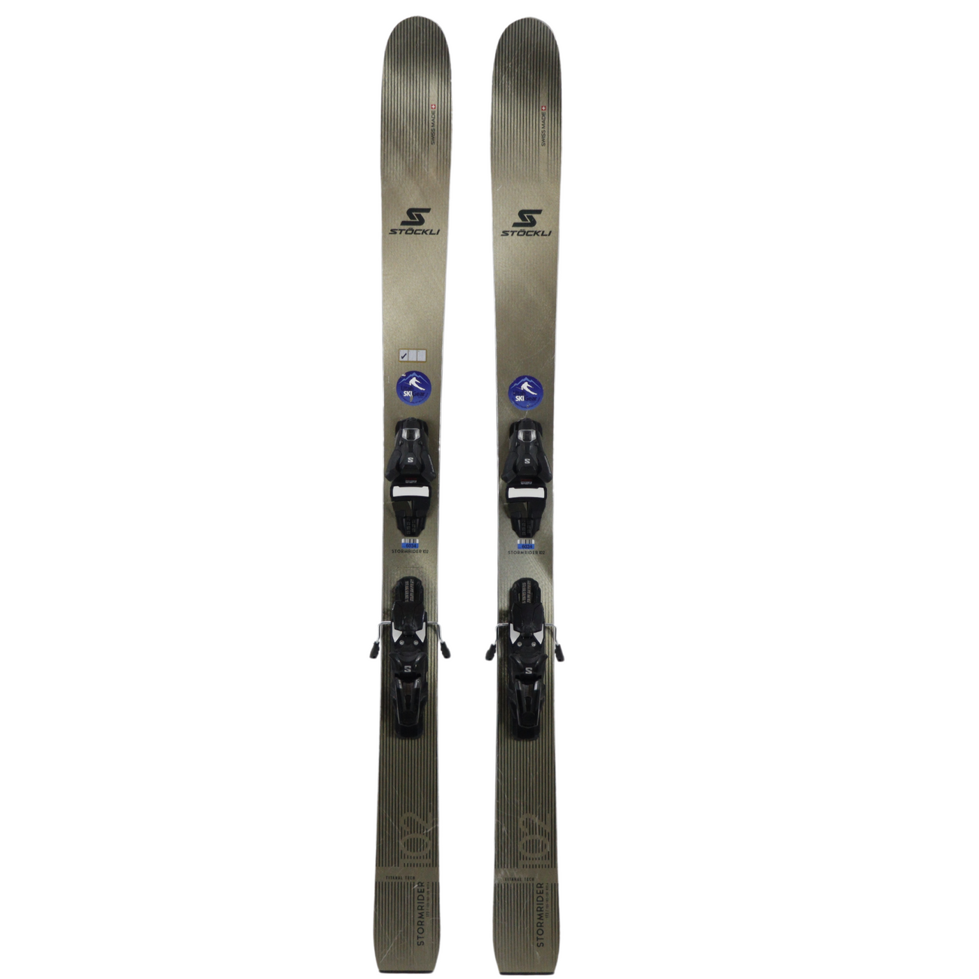 Stockli Stormrider 102 + Salomon Strive 13 Demo Bindings -USED SKIS Stockli