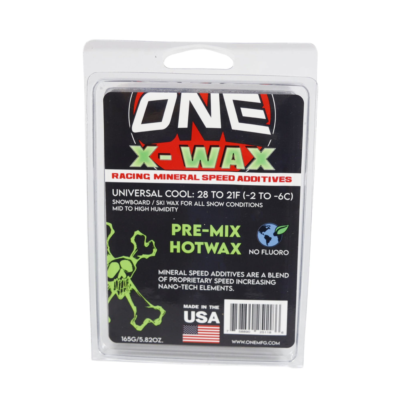 One MFG X-Wax Pre-Mix Universal Cool 165g SKI & SNOWBOARD WAX OneBall Universal Cool  