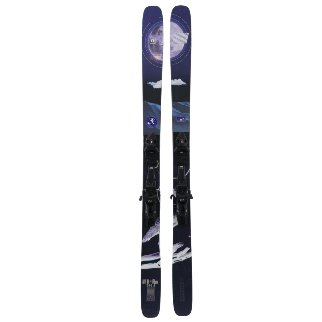 Armada ARV 100 Skis 179cm + SP10 Bindings - USED SKIS Armada 179cm