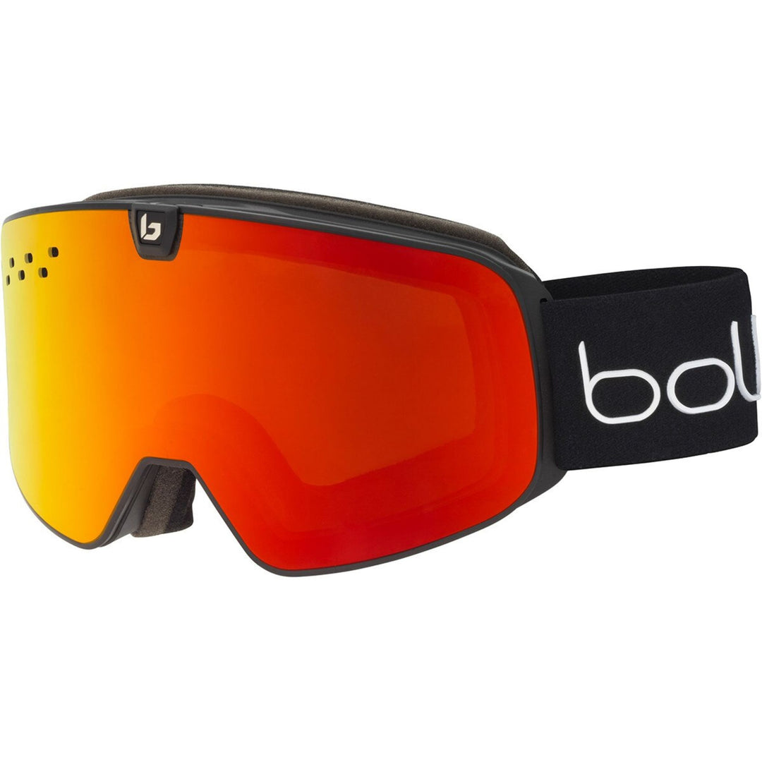 Bolle Nevada Neo Ski Goggles 2025 GOGGLES Bolle Black Matte - Sunrise Cat 2 & Light Vermillon Blue Cat 1