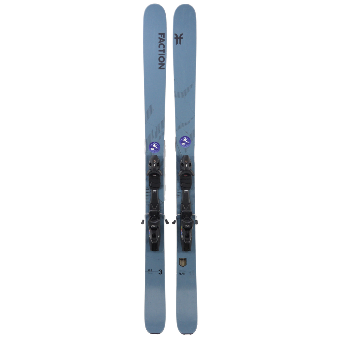 Faction Agent 3 183cm Skis + Tyrolia SP10 Bindings - USED SKIS Faction