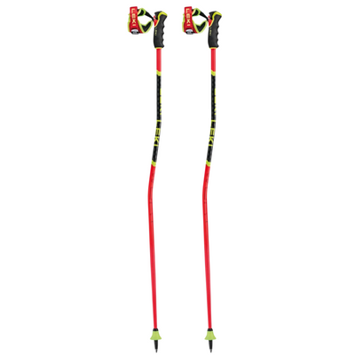 Leki WCR GS Carbon 3D Ski Racing Poles 2024 POLES Leki 120cm Red-Black-Yellow 