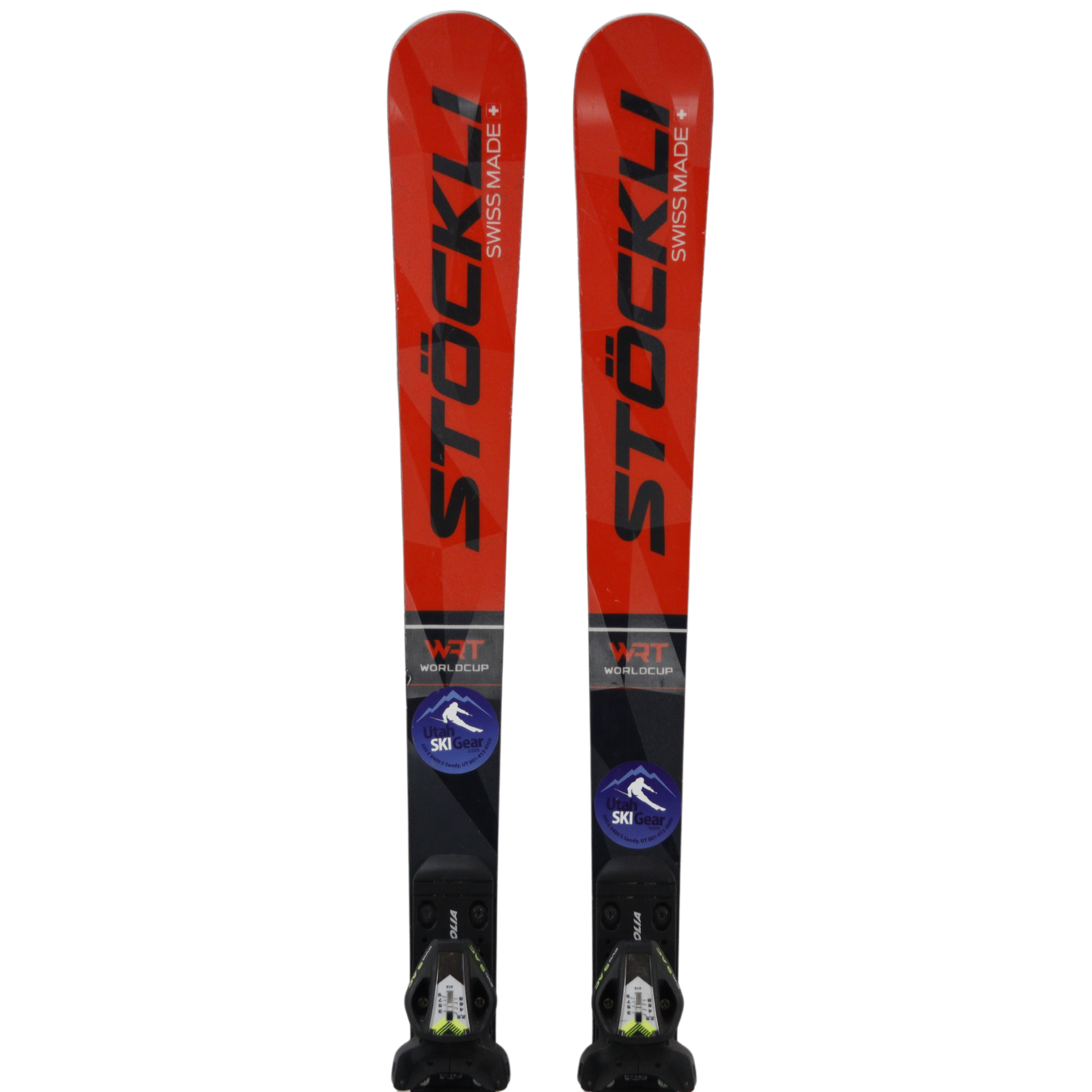 Stockli GS Laser 152cm skis 2022 + Head Evo9 AC Binding - Used SKIS Stockli