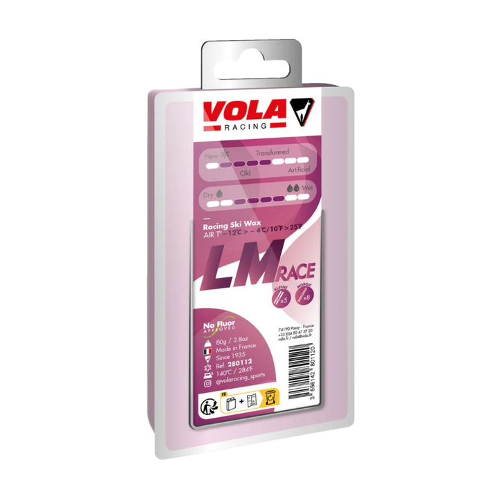 Vola LM Racing Wax 80g SKI & SNOWBOARD WAX Vola Purple -12°C > -4°C / 10°F > 25°F