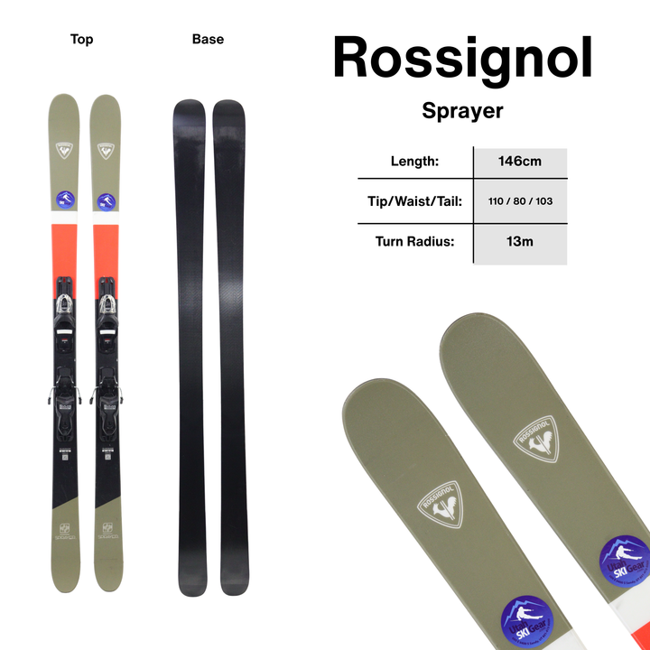 Rossignol Sprayer 80 + Look XP10 Bindings - USED 24/25 SKIS Rossignol