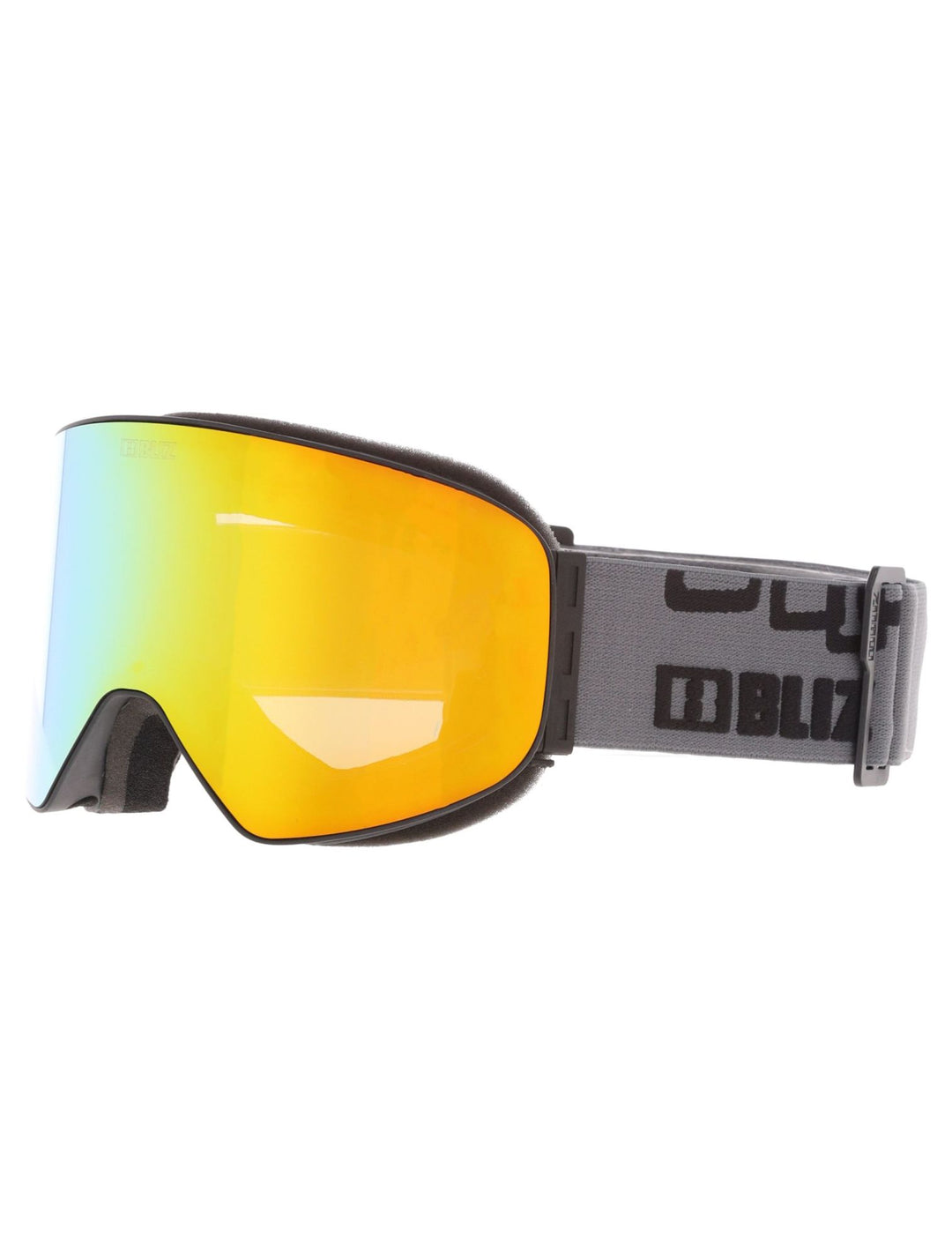 Bliz Flow Ski Goggles GOGGLES Bliz Black + Brown Gold Cat2 Lens