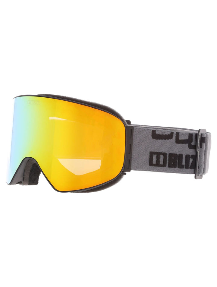 Bliz Flow Ski Goggles GOGGLES Bliz Black + Brown Gold Cat2 Lens