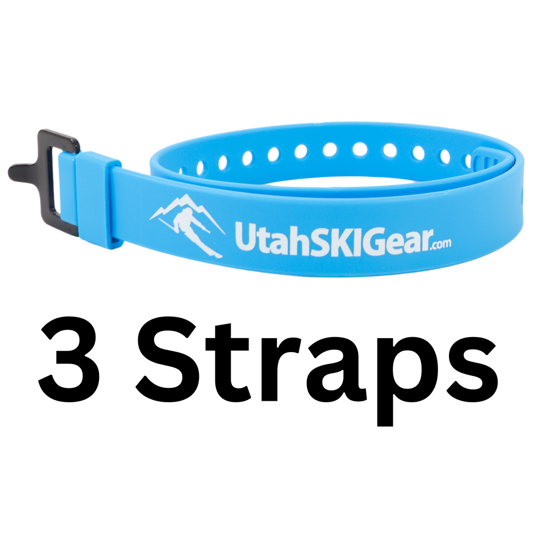 Utah Ski Gear Ski Strap with Aluminium Buckle Utah Ski Gear 3-pack