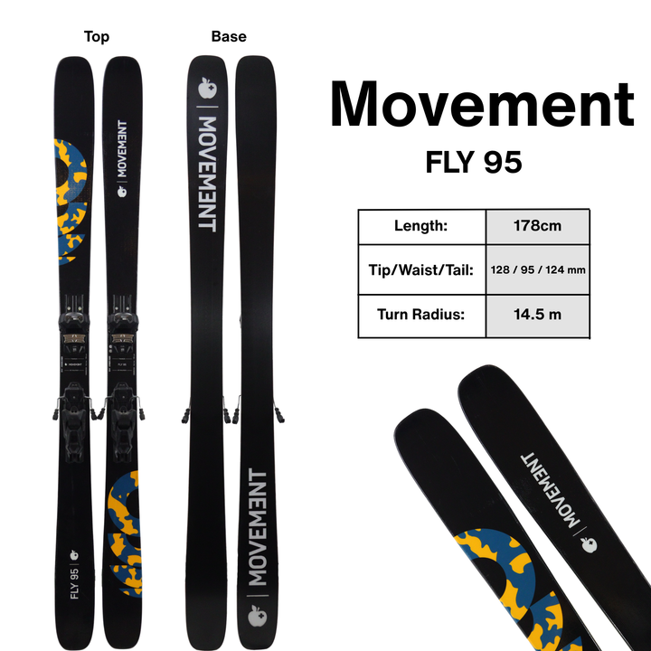 Movement Fly 95 with Tyrolia Attack 14 Bindings – 178cm