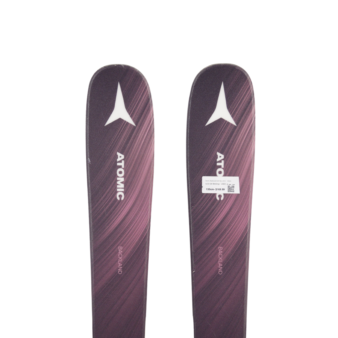 Atomic BackLand Girl Skis 2023 - 130cm w/L6 GW Bindings - USED USED SKIS Utah Ski Gear