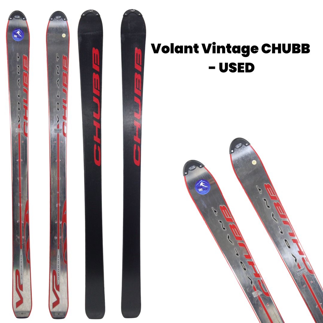 Volant Vintage CHUBB V2 Genesis Skis - Pre mounted 2005 USED SKIS Utah Ski Gear