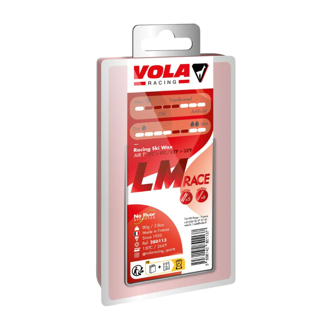 Vola LM Racing Wax 80g SKI & SNOWBOARD WAX Vola Red -5°C > 0°C / 23°F > 32°F