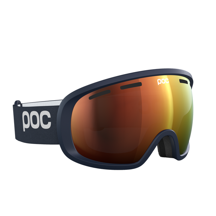 POC Fovea Mid Goggle 2025 PROTECTIVE GEAR POC blixten white/partly sunny orange