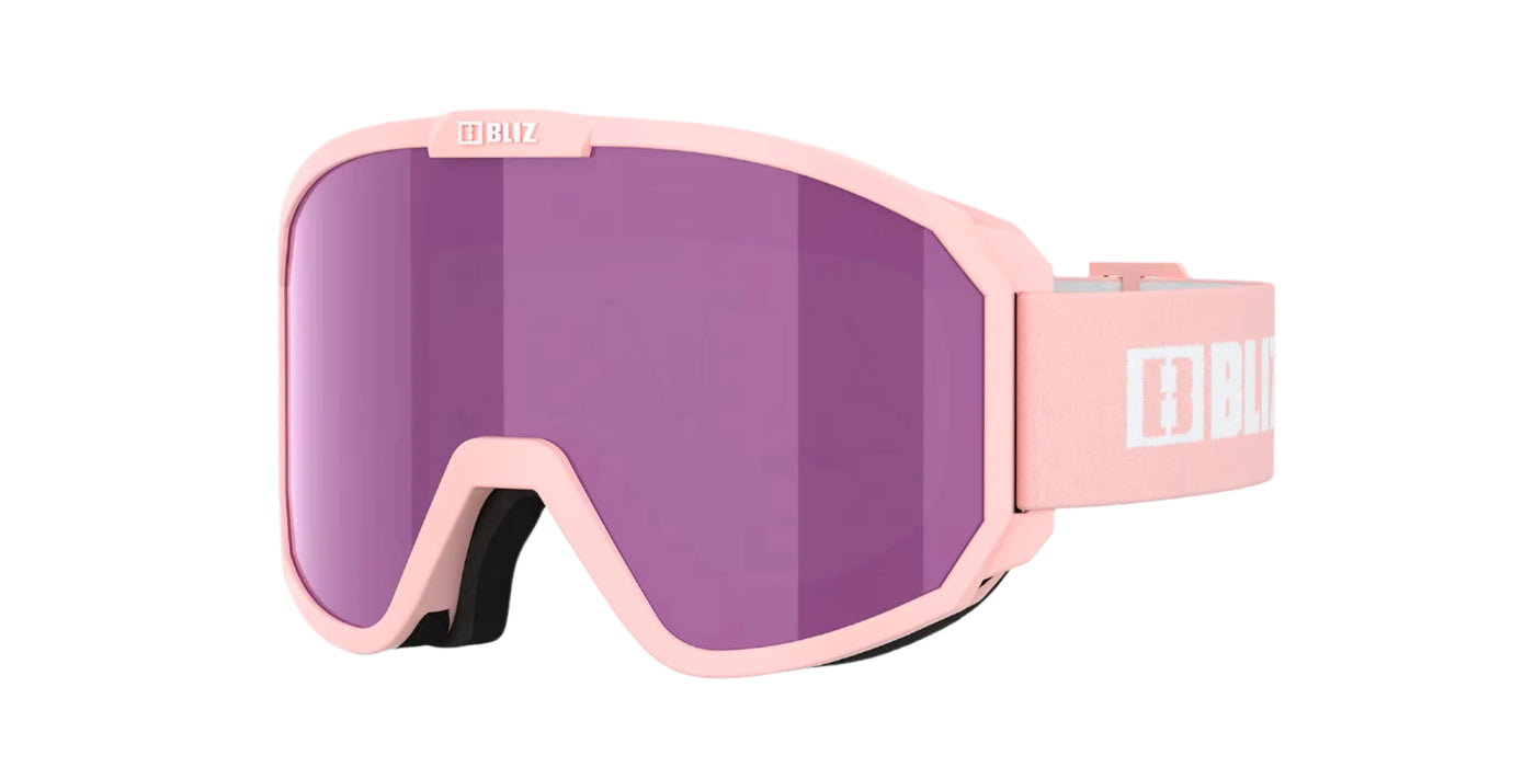 Bliz Ski Goggles - Rave 12 - Powder Pink w Brown Pink Multi Cat3 Lens GOGGLES Bliz
