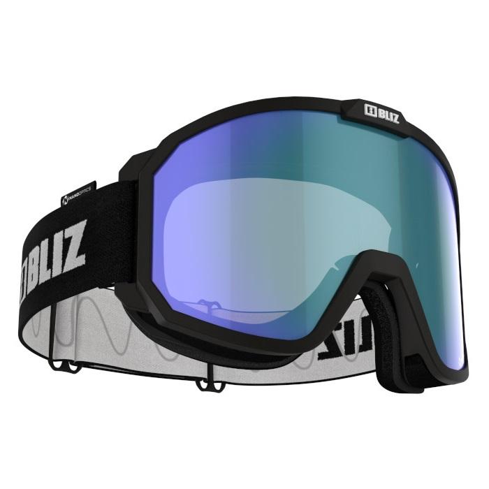 Bliz Ski Goggles - Rave 13 - Black with Orange Blue Multi Cat1 Nano Optics Lense GOGGLES Bliz