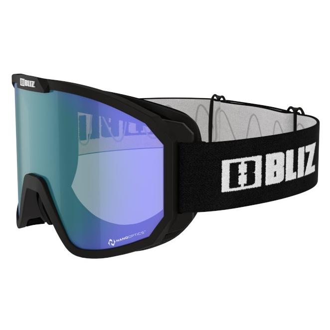 Bliz Ski Goggles - Rave 13 - Black with Orange Blue Multi Cat1 Nano Optics Lense GOGGLES Bliz
