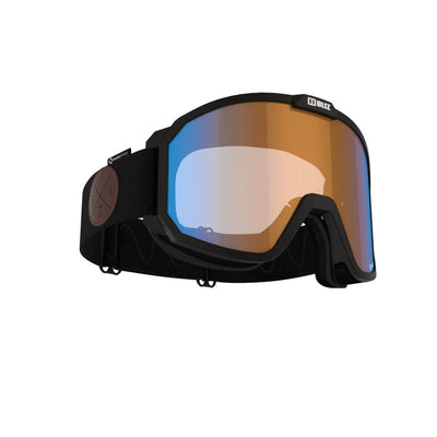 Bliz Ski Goggles - Rave 13 - Black with Coral Blue Nordic Light Cat1 Nano Optics Lenses GOGGLES Bliz