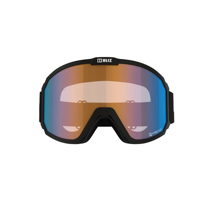 Bliz Ski Goggles - Rave 13 - Black with Coral Blue Nordic Light Cat1 Nano Optics Lenses GOGGLES Bliz