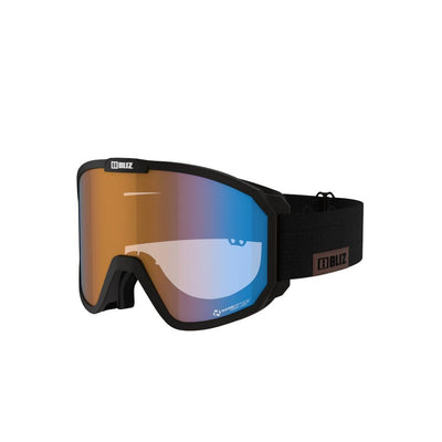 Bliz Ski Goggles - Rave 13 - Black with Coral Blue Nordic Light Cat1 Nano Optics Lenses GOGGLES Bliz