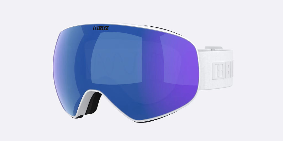 Bliz Ski Goggles - Floz 12 GOGGLES Bliz White + Blue Multi Cat2 Lens