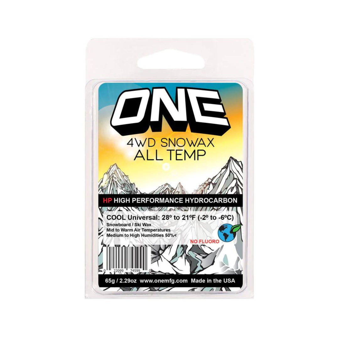 One MFG 4WD Snowax All Conditions  - 65g - W4CM SKI & SNOWBOARD WAX OneBall   