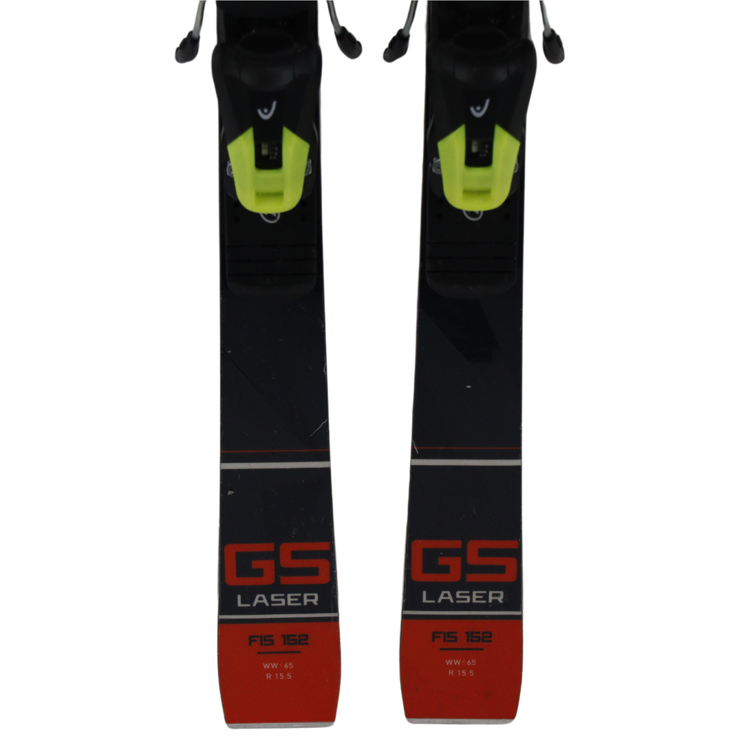 Stockli GS Laser 152cm skis 2022 + Head Evo9 AC Binding - Used SKIS Stockli