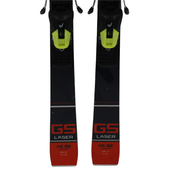 Stockli GS Laser 152cm skis 2022 + Head Evo9 AC Binding - Used SKIS Stockli