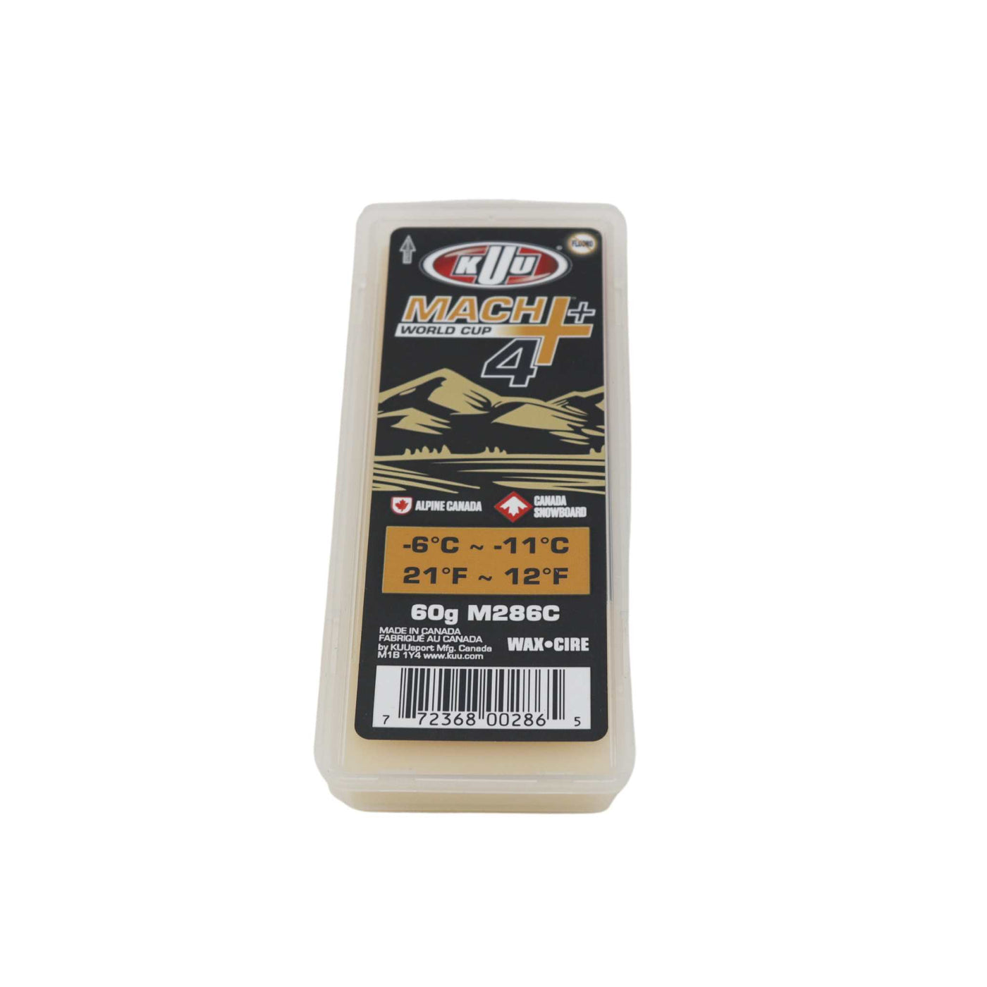 Kuu MACH 4+ World Cup Orange - 60g SKI & SNOWBOARD WAX KUU