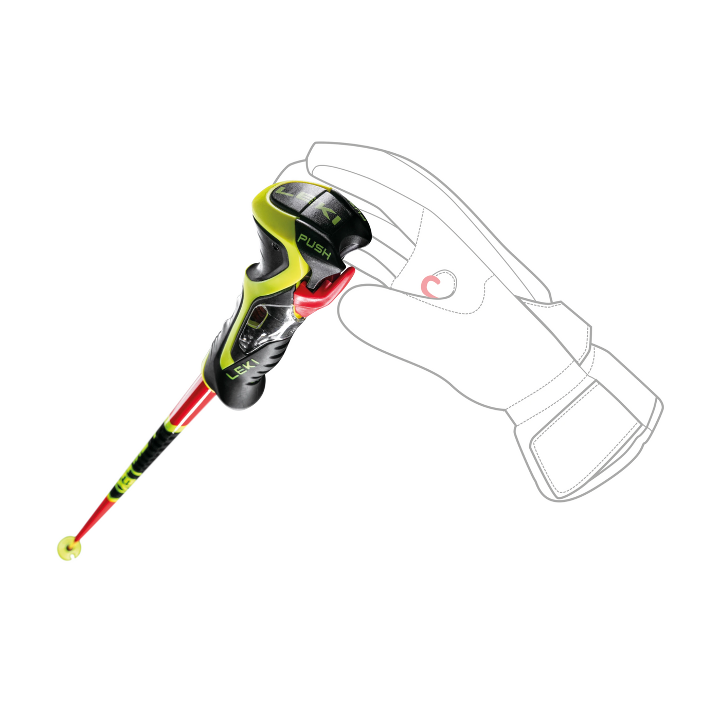 Leki WCR SL 3D Ski Racing Poles 2025 - OPEN BOX RETURN SKI POLES Leki