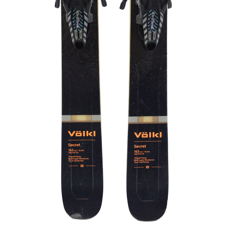 Volkl Secret 92 All-Mountain Skis 2018/19 163cm + Marker Bindings | USED USED SKIS Volkl