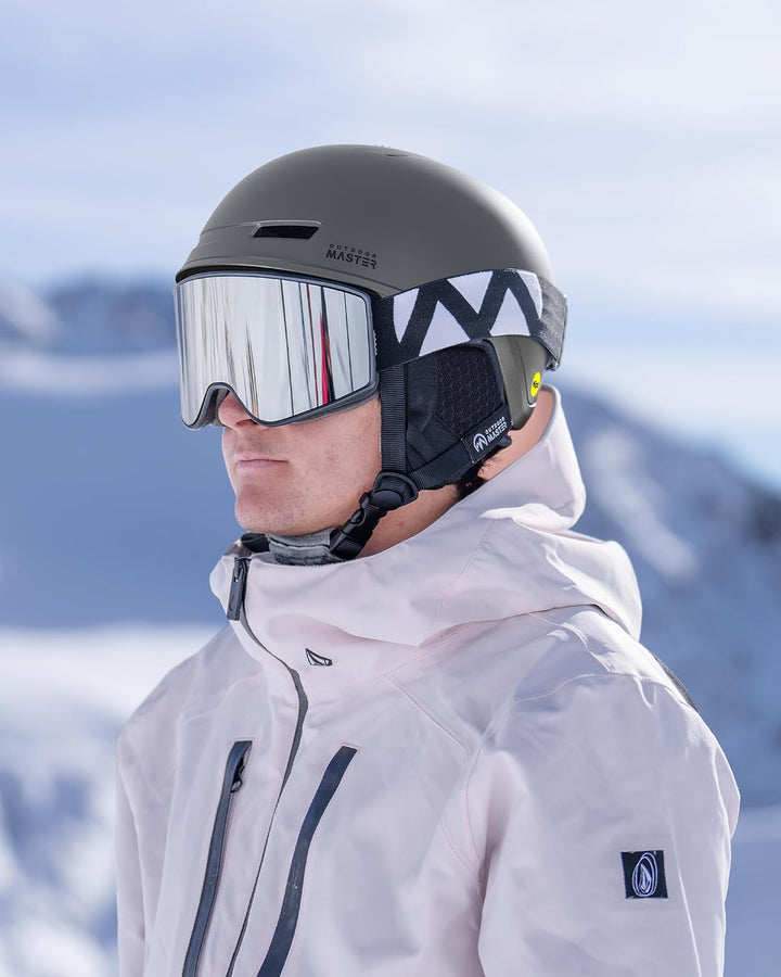 Outdoor Master Diamond 2 - Grey Ski Helmet Utah Ski Gear