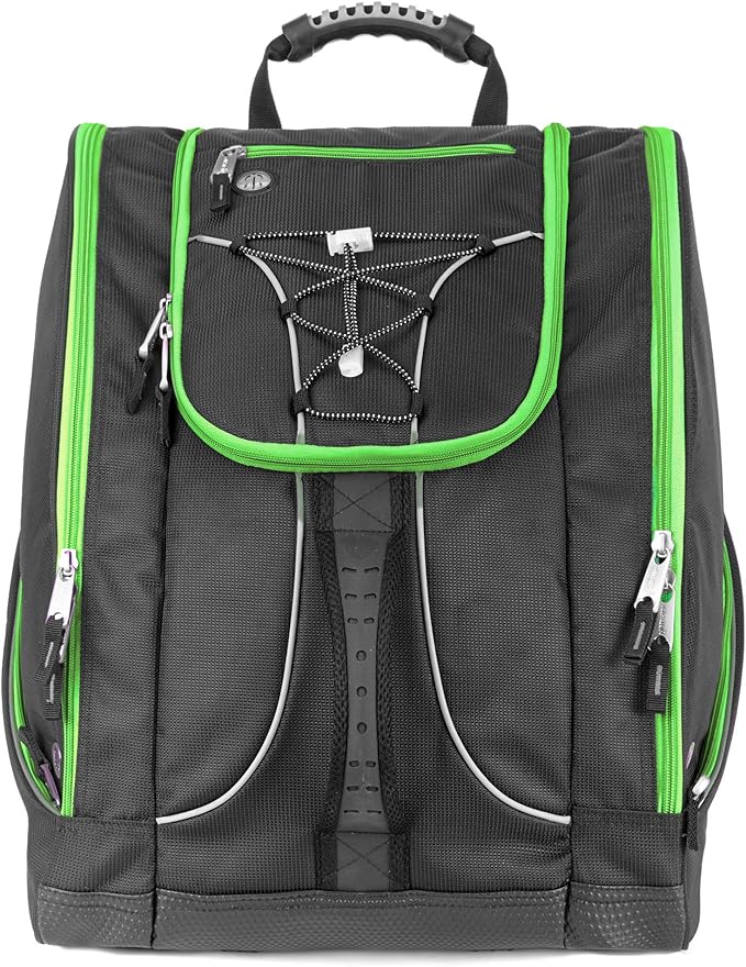Athalon Everything Boot Backpack - 330 BAGS Athalon Black/Neon Zip