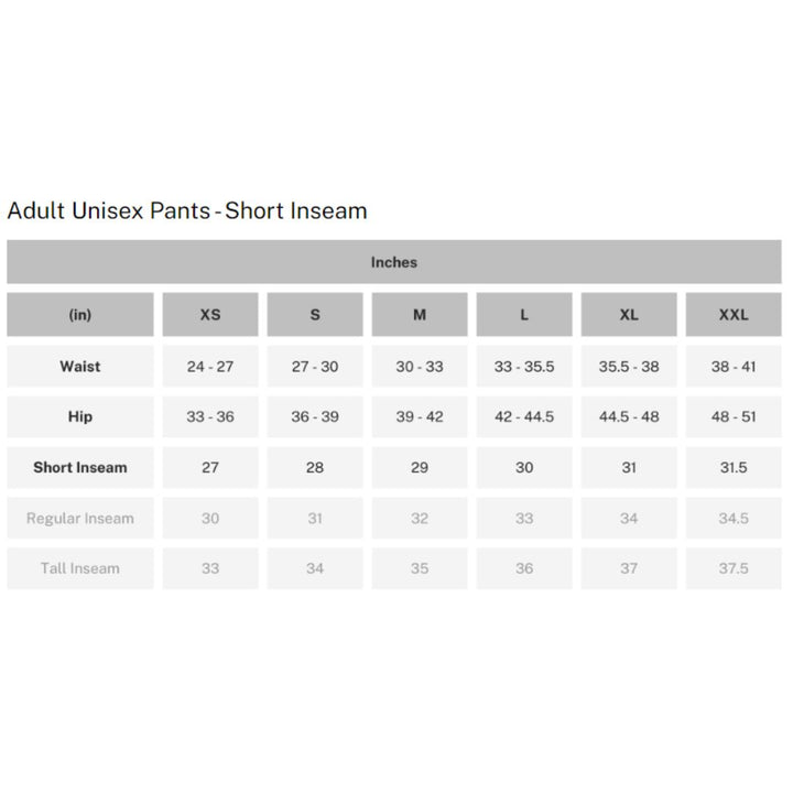 Arctica Adult Side Zip Pant 2.0 - Short Inseam APPAREL Arctica   