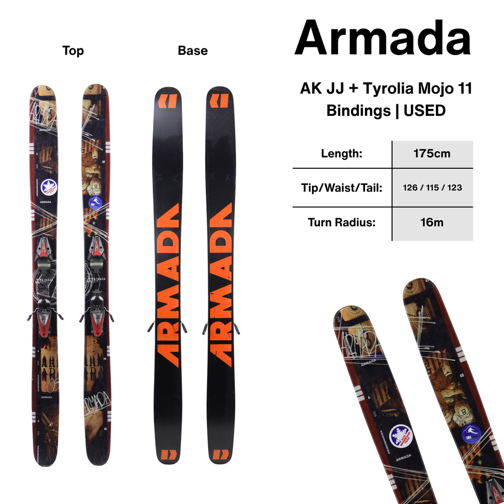 Armada AK JJ 175cm + Tyrolia Mojo 11 Bindings - USED SKIS Armada