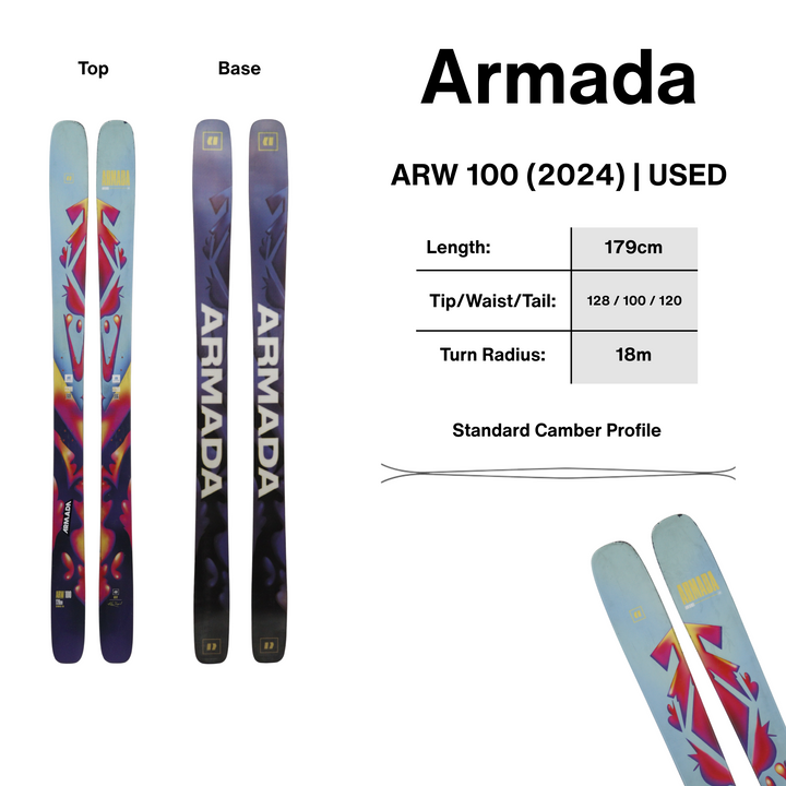 Armada ARW 100 179cm (2024) | USED USED SKIS Armada
